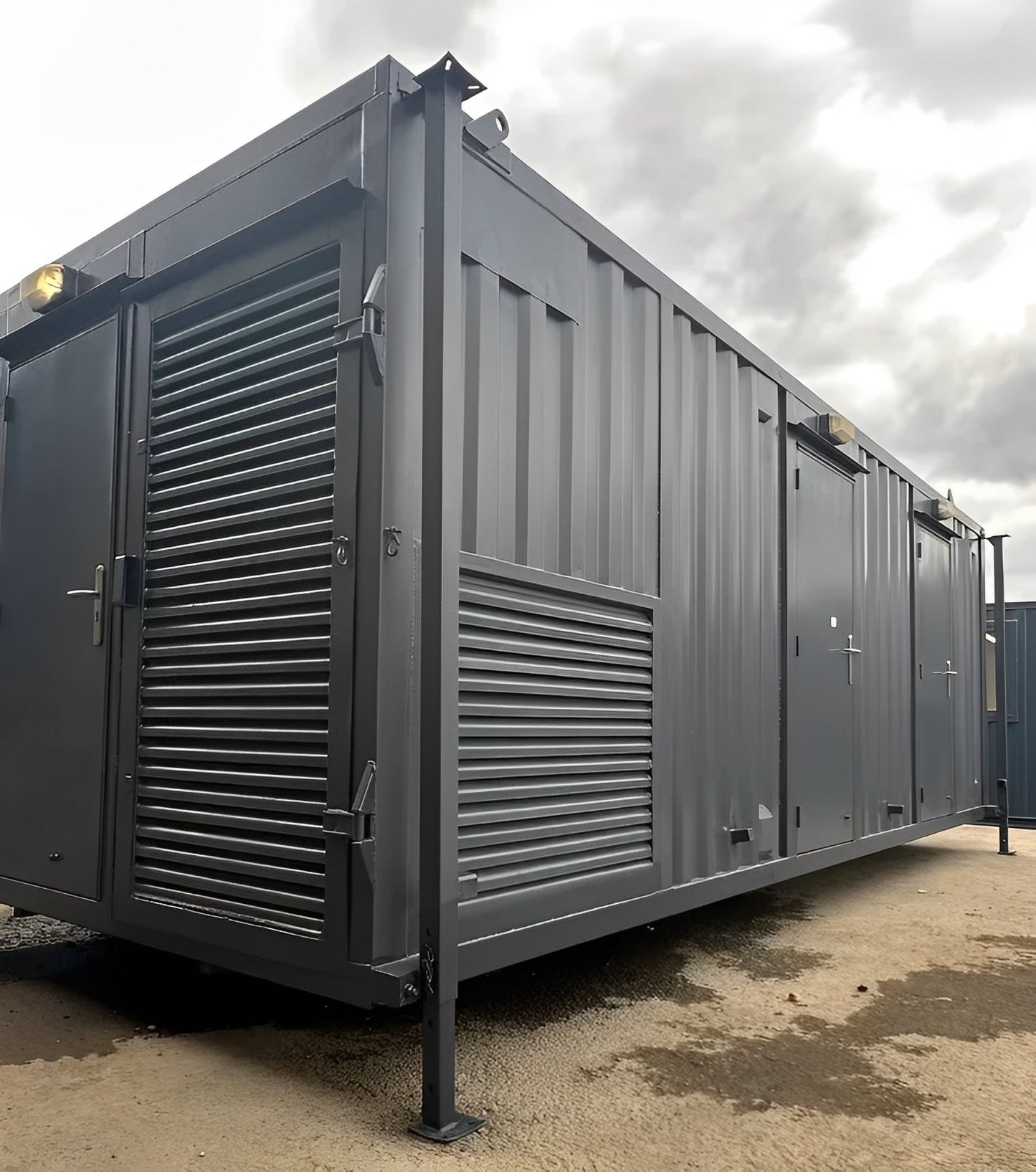 24 x 9Ft Anti Vandal Cabin | Office, Canteen, Toilet | 10KVA Generator